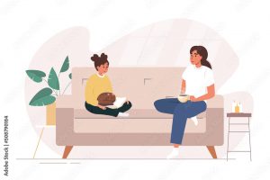 Мама и подросток