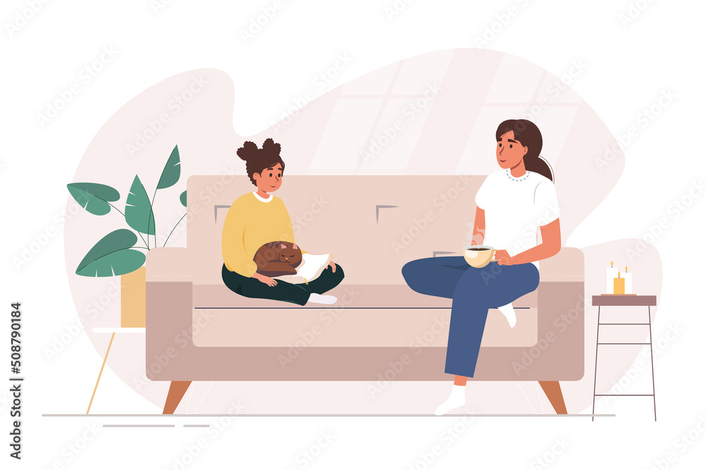 Мама и подросток